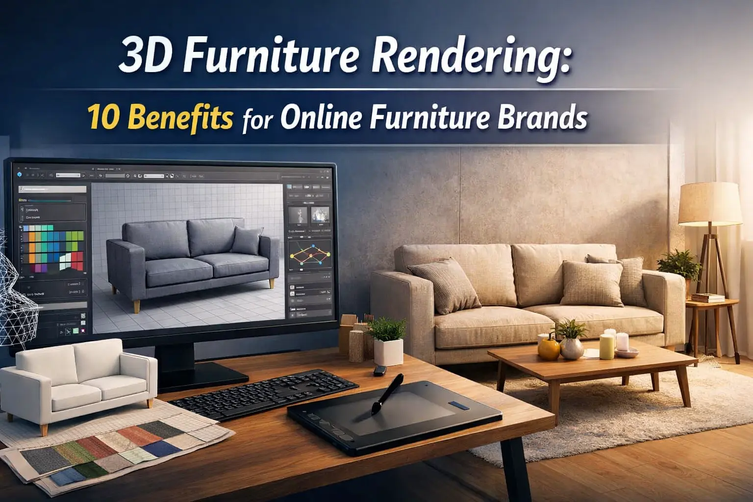 3D Furniture Rendering 10 Benefits for Online Furniture Brands