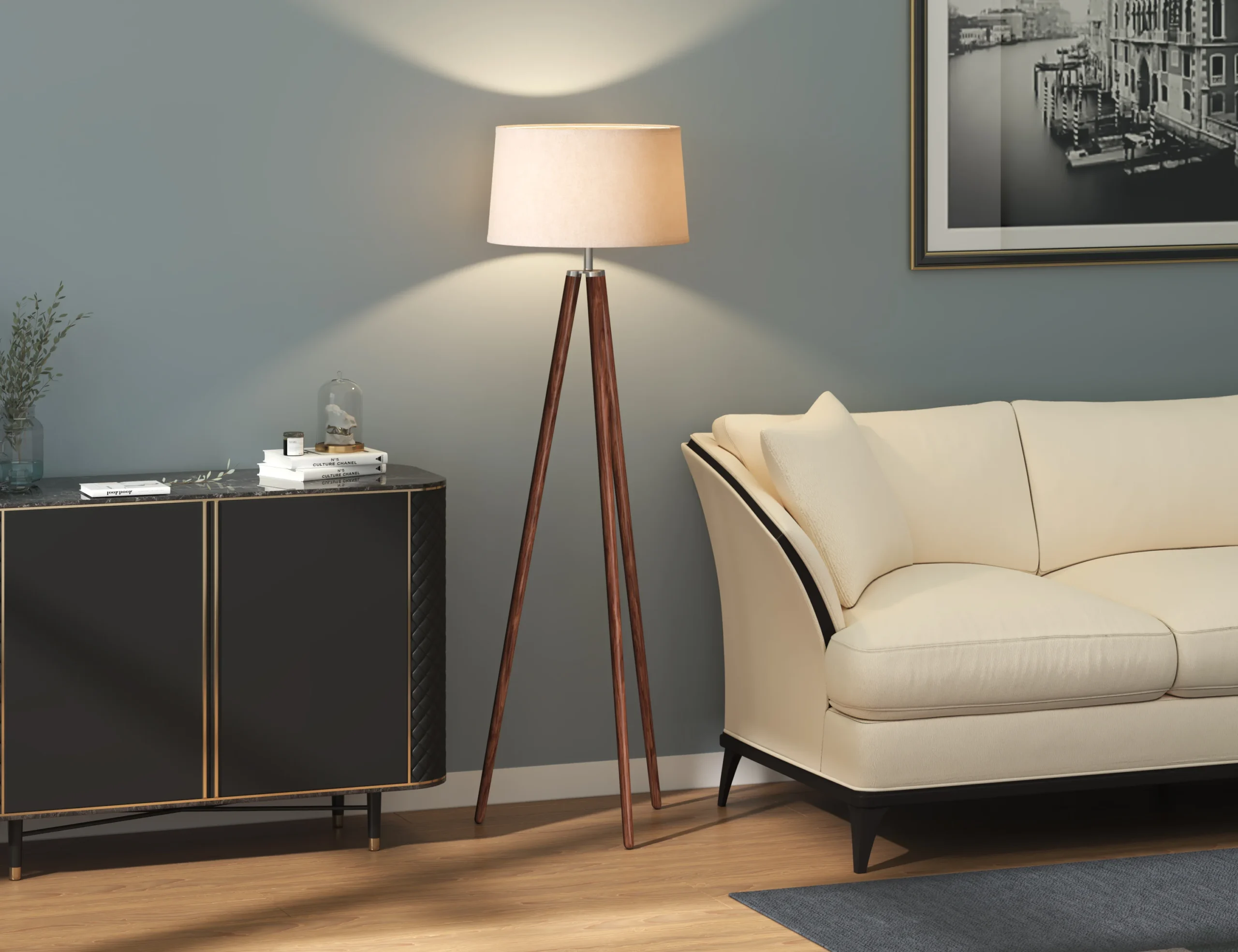 01 Modern Floor Lamp Cozy Angle scaled
