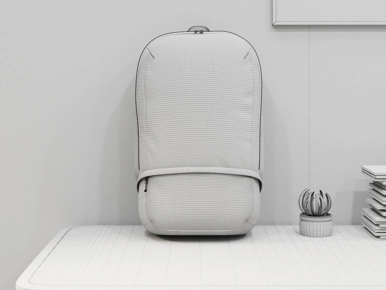 Bag Front Wireframe