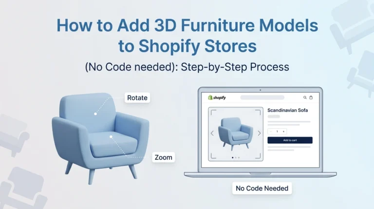 How to Add 3D Furniture Models to Shopify Stores (No Code