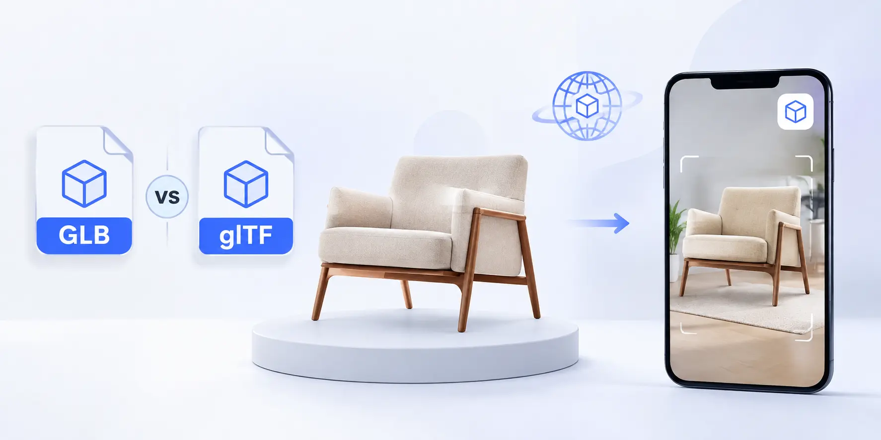 GLB vs glTF for Furniture Ecommerce: Technical Standards and WebAR Optimization