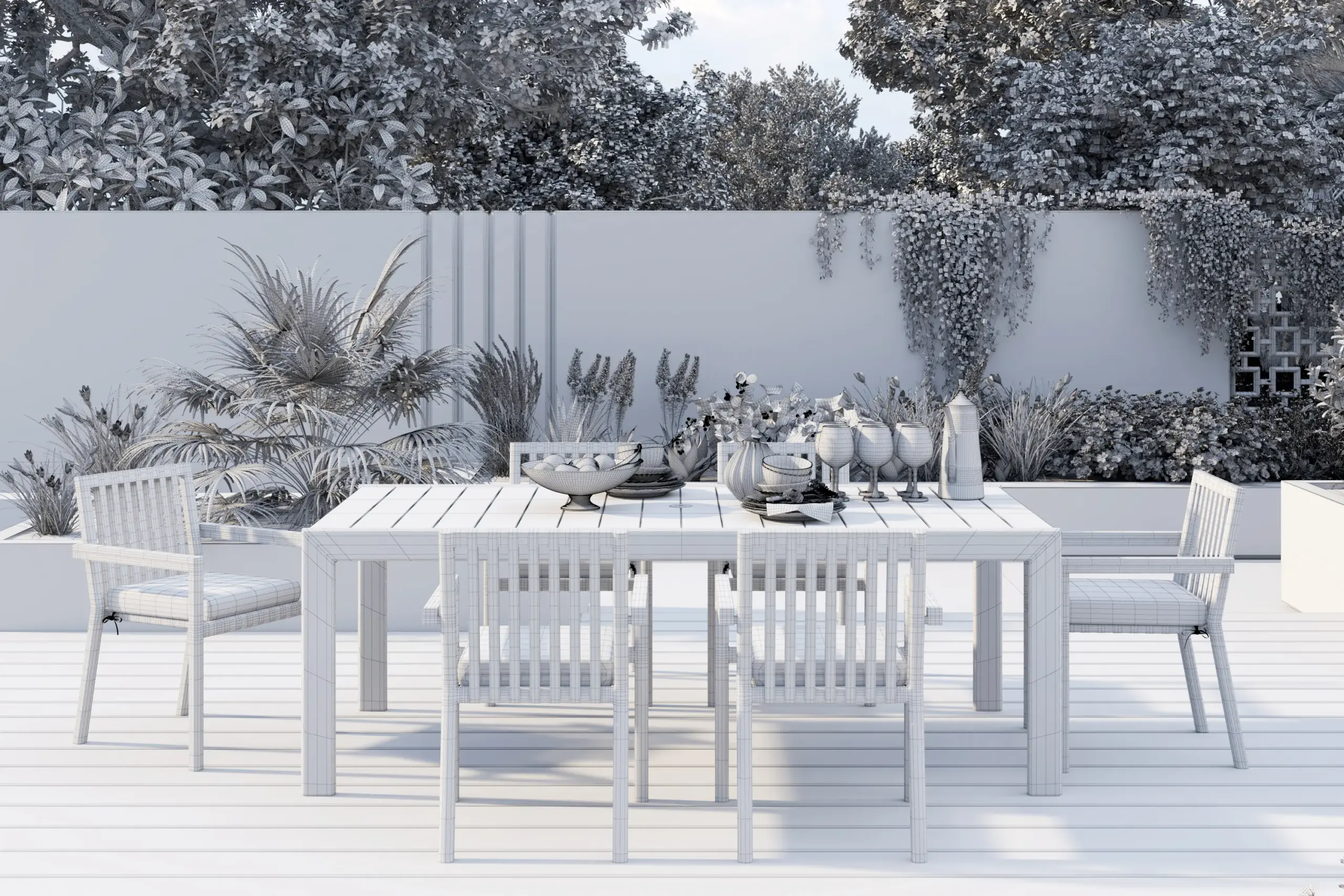 Outdoor furniture Modleing